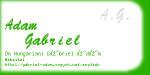 adam gabriel business card